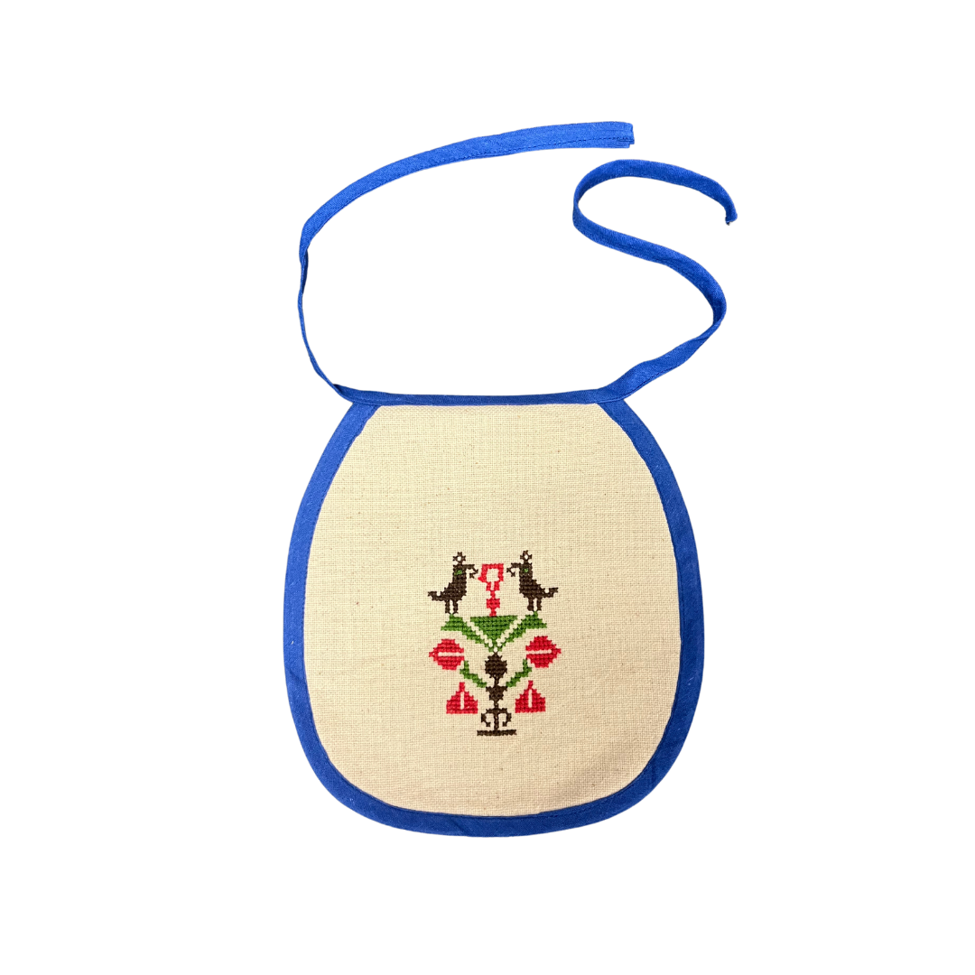 Embroidered baby bib palestine fair trade australia